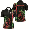 Goofygearprints Green And Red Grunge Dartboard Custom Argyle Pattern Men Dart Shirts, Funny Christmas Dart Jerseys