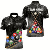 Goofygearprints Personalized 8 Ball Pattern Smoke Men Billiard Shirts Custom 3D Billiard Balls Pool Jerseys Style 1
