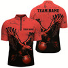 Goofygearprints Custom Red Eagle Men Bowling Team Shirts Grunge Vintage Bowling Team Jerseys Outfits Style 3