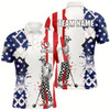 Goofygearprints Personalized Argyle Us Flag Funny Skeleton Men Billiard Shirts, Patriotic Billiard Team Jerseys Style 1