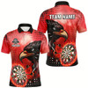 Goofygearprints Personalized Red Dartboard Fire Custom Eagle Darts Shirts For Men, Cool Darts Team Jerseys Style 3