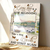 Every Day Is A New Beginning Take A Deep Breath And Start Again Bible Verse Canvas Wall Art Scripture