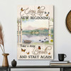 Every Day Is A New Beginning Take A Deep Breath And Start Again Bible Verse Canvas Wall Art Scripture