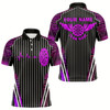 Goofygearprints Neon Pink Dartboard Pulse Heartbeat Custom Men Dart Shirts, Funny Wings Cool Dart Team Jerseys Style 1