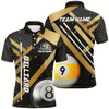Goofygearprints Black Jerseys Billiard 8 Ball & 9 Ball Men Pool Shirts Customized Unique Billiard Uniform Style 2