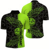 Goofygearprints Black And Green Custom Unisex Bowling Tournament Team Shirts, Bowling Ball And Wings Jerseys Style 1