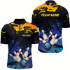 Goofygearprints Custom Bowling Shirts For Men, Bowling Ball And Pins Team Bowling League Shirts Style 1
