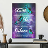 Bible Verse Canvas Butterfly Faith Makes All Things Possible Christian Canvas Wall Art