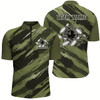 Goofygearprints Custom Navy Green Camo Bowling Shirts For Men And Women, Bowling Strike Team Shirts