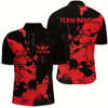 Goofygearprints Custom Name Black And Red Bowling Team Shirts For Men And Women, Bowling League Jerseys Style 1