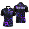 Goofygearprints Blue And Purple Custom Bowling Team Shirts For Men And Women, Bowling Tournament Outfits