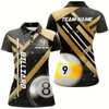 Goofygearprints Black Jerseys Billiard 8 Ball & 9 Ball Women Pool Shirts Customized Unique Billiard Uniform Style 1