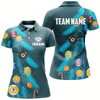 Goofygearprints Personalized Christmas Pine Tree Decorated With Billiard Balls Shirt For Women, Xmas Billiard Jerseys