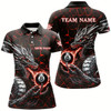 Goofygearprints Personalized Dragon 8 Ball Pool Lightning Custom Red Women Billiard Shirts, Cool Team Billiard Jersey