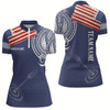Goofygearprints Personalized Us Flag Tribal Pattern Archery Quarter-Zip Shirts For Women, 3D Target Archery Shirts