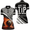 Goofygearprints Personalized Us Flag 8 Ball 3D Quarter-Zip Shirts For Women, Just The Tip I Promise Billiard Jerseys