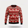 Goofygearprints Llama Lalala Ugly Christmas Sweater, Farm Sweater, Christmas Gift, Best Winter Outfit Christmas