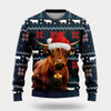 Goofygearprints Highland Cow Christmass Ugly Christmas Sweater, Farm Sweater, Christmas Gift, Best Winter Outfit Christmas