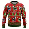 Goofygearprints Dairy Cows Ugly Christmas Sweater, Farm Sweater, Christmas Gift, Best Winter Outfit Christmas