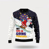 Goofygearprints Santa Claus Ski Ugly Christmas Sweater For Men And Women, Best Gift For Christmas, The Beautiful Winter Christmas Outfit