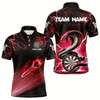 Goofygear Red Thunder Lightning Custom Cobra Snake Men Dart Shirts Best Dart Jerseys Dart Team Shirts