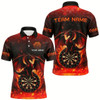 Goofygear Darts Dragon Fire Flame 3D Printed Darts Shirts For Men Custom Team League Darts Jerseys Red