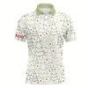 Goofygear Men Golf Polo Shirt Custom Winter And Christmas Themed Seamless Pattern, Christmas Polo Shirts For Men Style 1