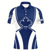 Goofygear Blue Canada Maple Leaf Mens Golf Polo Shirt Customized Patriotic Golf Tops For Men Golfing Gifts
