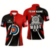 Goofygear Personalized Red Jerseys Archery Mode On Polo Shirts For Men Custom Archery Jerseys Team Shirts