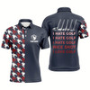 Goofygear I Hate Golf Nice Shot I Love Golf Funny Mens Golf Polo Shirt Navy Golf Shirts For Men