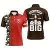 Goofygear Funny Red Skull Bowling Polo Shirt For Men Custom Name Does This Shirt Make My Balls Look Big