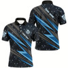 Goofygear Personalized Blue Darts Jerseys Polo Shirts For Men Custom Name Team League Darts Shirts
