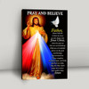 Pray And Believe Jesus Christ Canvas Wall Art Inspirational Jesus Canvas Pictures Christian Canvas Wall Art For Faith