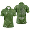 Goofygear Mens Disc Golf Polo Shirt Custom Green Vintage Team Disc Golf Jersey, Disc Golf Basket Outfit For Men