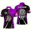 Goofygear Personalized Purple Dart Mode On Men Darts Polo Shirts Custom Name Darts Jersey Team Shirts Style 1