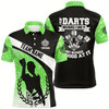 Goofygear I Play Darts Because I Like It Green Halo Mens Dart Polo Shirt Custom Dart Jerseys For Men Style 1