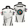 Goofygear Personalized Name Archery Polo Shirts For Men Custom Archery 3D Target Shirts, Archery Jerseys
