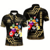 Goofygear Personalized 3D Billiard Balls Men Polo Shirts Custom Billiards Outfit Idea For Team