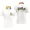 Goofygear Colorful Tie Dye Peace Love Bowling Custom White Bowling Polo Shirts For Men, Team Bowling Shirts