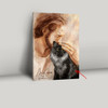 Pet Memorial Portraits Jesus Holding Cat Canvas Prints Custom Cat Loss Gift For Comfort Faith And Healing In The Memory