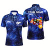 Goofygear Personalized Nany Lightning Thunder 3D Billiard Polo Shirts For Men Custom Billiard Jerseys Team