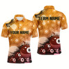 Goofygear Custom Gold Billiard Balls 3D Pattern Men'S Billiard Shirts Personalized 8 Ball Pool Polo Shirts Style 2