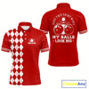 Goofygear Funny Red And White Argyle Retro Bowling Shirt For Men Custom Does This Shirt Make My Balls Look Big