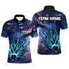 Goofygear Personalized American Flag Blue Lightning Thunder Bowling Shirts For Men Custom Team Bowling Jerseys Style 2