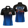 Goofygear Custom Blue Bowling Shirt For Men, Funny Bowling Polo With Name, No Split'S Too Wide Bowlers Gifts