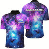 Goofygear Custom Galaxy Bowling Shirts For Men, Bowling Team Shirts Bowlers Outfits Style 2