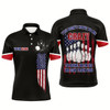 Goofygear You Don'T Have To Be Crazy To Bowl With Us Bowling Jersey Men Us Flag Custom Bowling Polo Shirt