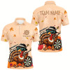 Goofygear Orange Funny Turkey Autumn Men Darts Shirts Custom Thanksgiving Shirt Gift For Darts Lover