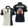Goofygear Custom Bowling Shirt For Men Personalized Bowling Team League Jersey Navy Bowling Shirt