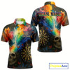 Goofygear Custom Colorful Smoke Skull Dartboard Men Dart Shirt Outfits Butterflies Dart Jerseys Style 1